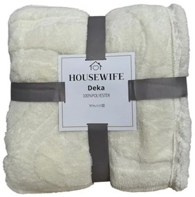 Luxusná baránková deka z mikroplyšu NESTIVE biela Rozmer: 200 x 230 cm