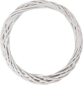 Biely antik ratanový veniec Wreath Rattan L - Ø 40*4 cm