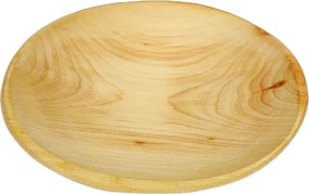 AMADEA Drevená servírovacia tácka okrúhla, masívne drevo, 15 cm