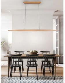 LED Luster na lanku LED/22W/230V 4000K 130 cm buk/masív