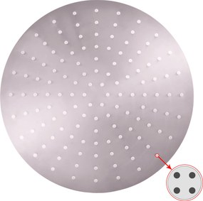 Slezák - RAV Hlavová sprcha okrúhla kovová ø 30 cm so 4-otvorovými tryskami - KS0001/4, Chróm