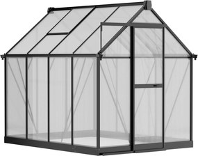 Skleník 210 x 183 x 248 cm, zosilnená konštrukcia,  polykarbonát 6 mm