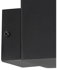 Vonkajšia nástenná lampa čierna IP44 s senzorom súmraku až úsvitu - Dánsko