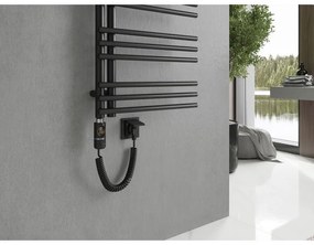 Mexen Neptun, elektrické vykurovacie teleso 1400 x 500 mm, 600 W, čierna, W101-1400-500-2600-70