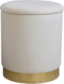 CH Taburetka s úložným priestorom Lena - krémová