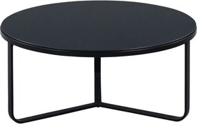 Okrúhly konferenčný stolík Boston 80 cm, čierny