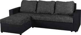 XXXLutz ROHOVÁ SEDAČKA, textil, kompozitné drevo, čierna P & B - Sedačky - 000044001605