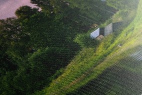 Obraz rozprávkové domčeky pri rieke Varianta: 120x80