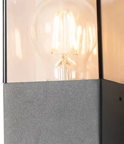 Vonkajšia nástenná lampa tmavosivá s pohybovým senzorom IP44 - Dánsko