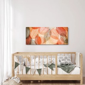 Obraz maľovaného jesenného lístia (120x50 cm)