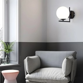 Toolight Toolight, nástenné svietidlo 1xE27, G101-1W, čierna-biela, OSW-09726