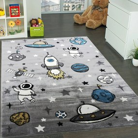 BE Koberec Smart Kids 22924 GREY – sivý obdĺžnikový Rozmer: 160x230 cm