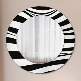 Okrúhle ozdobné zrkadlo Abstraktná vlna fi 50 cm
