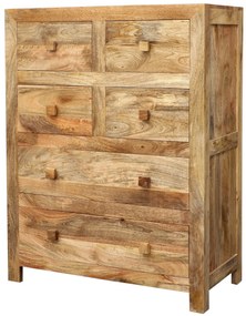 furniture-nabytek.cz - Vysoká komoda z mangového dreva 90x120x45