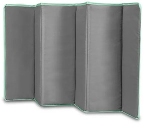 Lionelo - Cestovná postieľka FLOWER tyrkysová