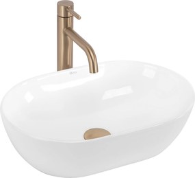 Rea Amelia, umývadlo na dosku 450x305x125 mm, biela lesklá, REA-U4330