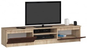 Stolík pod TV RTV K 160 CLP sonoma / wenge