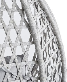 Závěsné houpací křeslo Houseland Imogen šedé S