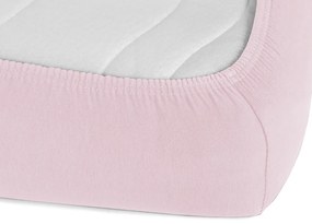 Detské jersey napínacie prestieradlo do postieľky JR-032 Púdrovo ružová 60 x 120 x 10 cm - do postieľky