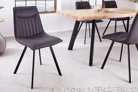 Dizajnová stolička Galinda vintage sivá