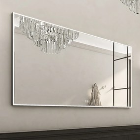 Nimco Čierne LED zrkadlo 1400x700 s dvoma dotykovými senzormi - ZPC 13008VX-90