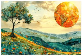 Obraz - Ilustrácia krajiny (90x60 cm)