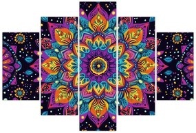 Obraz - Kaleidoskopická mandala (150x105 cm)