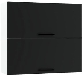 Kuchynská skrinka Max W80grf/2 čierna