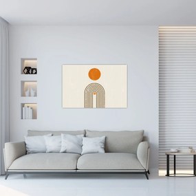 Obraz - Hnedé oblúky (90x60 cm)
