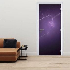 Fototapeta na dvere - Blesk na oblohe (95x205cm)