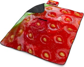 Sablio Plážová deka Detail jahody: 200x140 cm