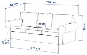 Poťah na sedačku Ektorp (rozkladacia, pre 3 osoby) NOVÝ MODEL 2013