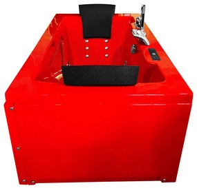 M-SPA - Kúpeľňová vaňa TURBO PLUS RED SPA s hydromasážou 180 x 90 x 60 cm