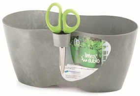 Kvetináč s nožnicami LIMES DUBLO BETON NEW 25 cm