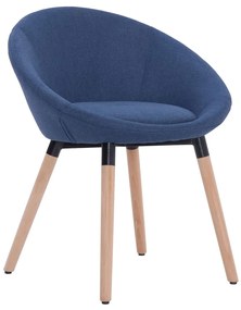 Jedálenská stolička modrá látková