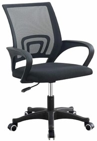 Čierna kancelárska stolička JETTA