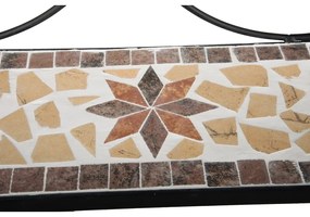 Čierny kovový nástenný vešiak s poličkou 42 cm Almeria – Garden Pleasure