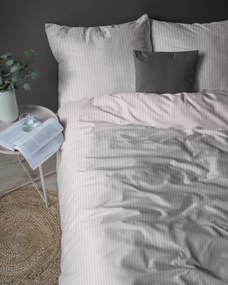 Posteľná obliečka Damašek Púdrovo ružová 200x220 / 2×70x80 cm – elegantný damaškový vzor, zips