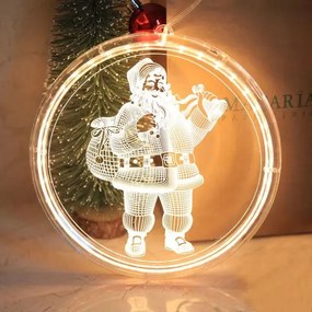 Tutumi Tutumi, LED svietiaca ozdoba so vzorom Santa Claus 3xAAA LED26 16cm CD003, CHR-03000