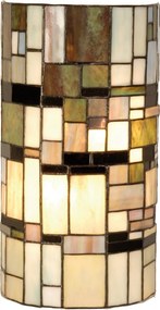 Nástenná lampa Tiffany Blocked - 20 * 11 * 36 cm 2x E14 / Max 40W