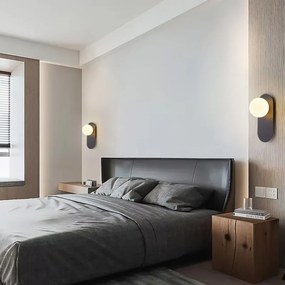 Toolight Toolight, nástenné svietidlo 30x12cm, 1xG9, APP1586-1W, čierna-biela, OSW-04122