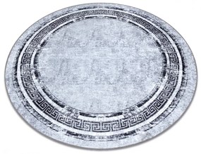 Kusový koberec Ater šedočierný kruh 200cm