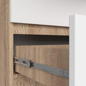 Komoda Rollo K 160 cm dub sonoma/biela