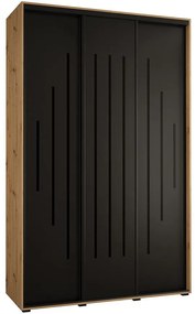 Skriňa 45 Canaris 12 180 artisan/čierna/čierna