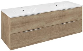 Sapho Sapho, CIRASA umývadlová skrinka 139,6x52x46cm, dub alabama, CR141-2222-21