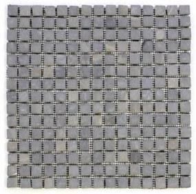 Mramorová mozaika Garth - sivá, obklady 1 m2