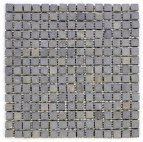 Divero Garth 794 mramorová mozaika - sivá 1 m2 - 30x30 cm