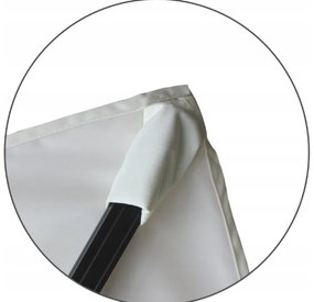 Štýlový sivý slnečník MINI ROMA 2,5 × 2,5 m