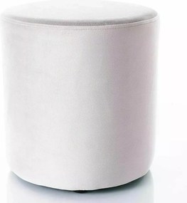 SI Doti C Sametový taburet svetlo šedá