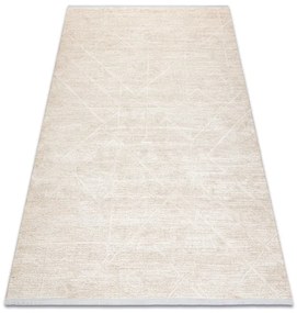 Koberec DUKE 51533 krémový, geometrický / strapce